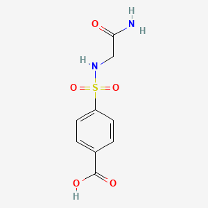 4-[(Carbamoylmethyl)sulfamoyl]benzoic acid
