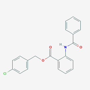 molecular formula C21H16ClNO3 B338762 4-Chlorobenzyl 2-(benzoylamino)benzoate 