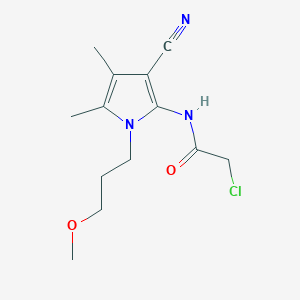 2-chloro-N-[3-cyano-1-(3-methoxypropyl)-4,5-dimethyl-1H-pyrrol-2-yl]acetamide