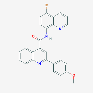 molecular formula C26H18BrN3O2 B338765 N-(5-bromoquinolin-8-yl)-2-(4-methoxyphenyl)quinoline-4-carboxamide 
