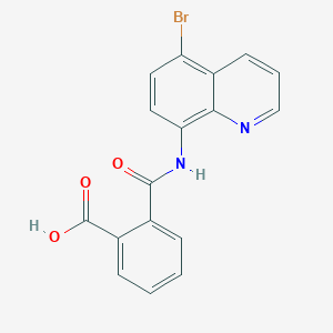 molecular formula C17H11BrN2O3 B338766 2-[(5-Bromoquinolin-8-yl)carbamoyl]benzoic acid 