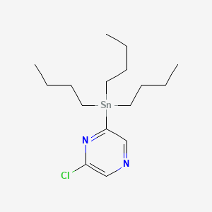 2-Chloro-6-(tributylstannyl)pyrazine