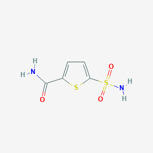 molecular formula C5H6N2O3S2 B3387674 5-Sulfamoylthiophene-2-carboxamide CAS No. 850340-83-9