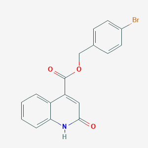 molecular formula C17H12BrNO3 B338769 4-Bromobenzyl 2-hydroxy-4-quinolinecarboxylate 