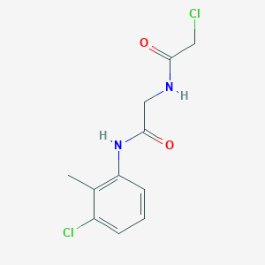 2-chloro-N-{[(3-chloro-2-methylphenyl)carbamoyl]methyl}acetamide