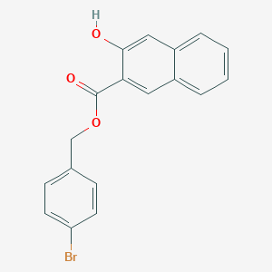 molecular formula C18H13BrO3 B338771 4-Bromobenzyl 3-hydroxy-2-naphthoate 
