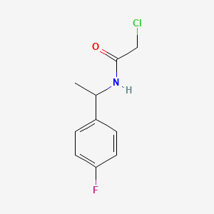 molecular formula C10H11ClFNO B3387712 2-chloro-N-[1-(4-fluorophenyl)ethyl]acetamide CAS No. 851169-40-9