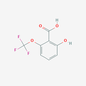 molecular formula C8H5F3O4 B3387730 2-Hydroxy-6-(trifluoromethoxy)benzoic acid CAS No. 851341-50-9