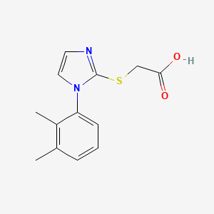 2-{[1-(2,3-dimethylphenyl)-1H-imidazol-2-yl]sulfanyl}acetic acid