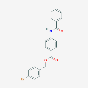 molecular formula C21H16BrNO3 B338774 4-Bromobenzyl 4-(benzoylamino)benzoate 