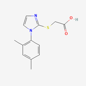 molecular formula C13H14N2O2S B3387740 2-{[1-(2,4-dimethylphenyl)-1H-imidazol-2-yl]sulfanyl}acetic acid CAS No. 851468-04-7