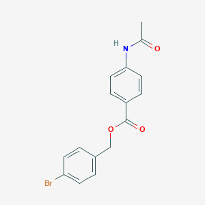 molecular formula C16H14BrNO3 B338775 4-Bromobenzyl 4-(acetylamino)benzoate 