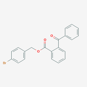 molecular formula C21H15BrO3 B338777 4-Bromobenzyl 2-benzoylbenzoate 