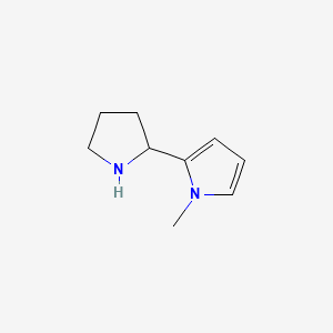 molecular formula C9H14N2 B3387771 1-methyl-2-(pyrrolidin-2-yl)-1H-pyrrole CAS No. 851903-51-0