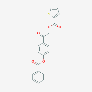 molecular formula C20H14O5S B338784 2-[4-(Benzoyloxy)phenyl]-2-oxoethyl 2-thiophenecarboxylate 