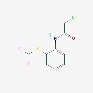 molecular formula C9H8ClF2NOS B3387869 2-chloro-N-{2-[(difluoromethyl)sulfanyl]phenyl}acetamide CAS No. 852706-23-1