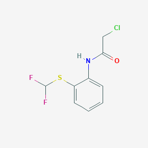 2-chloro-N-{2-[(difluoromethyl)sulfanyl]phenyl}acetamide