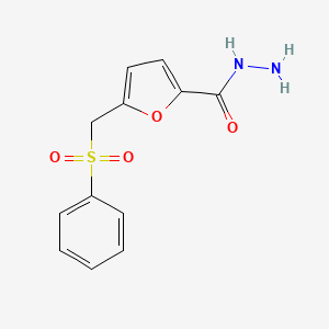 5-[(Benzenesulfonyl)methyl]furan-2-carbohydrazide