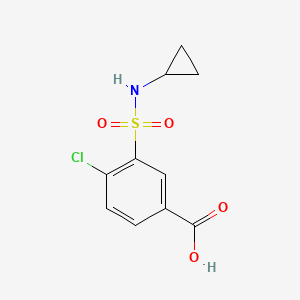 molecular formula C10H10ClNO4S B3387881 4-chloro-3-(cyclopropylsulfamoyl)benzoic Acid CAS No. 852933-49-4