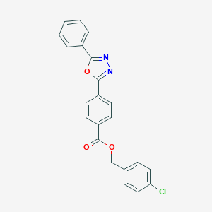 4-Chlorobenzyl 4-(5-phenyl-1,3,4-oxadiazol-2-yl)benzoate