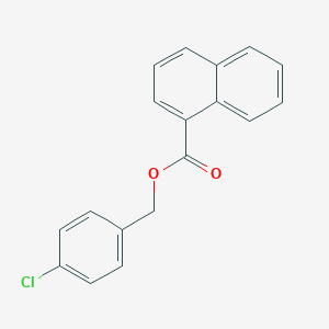 molecular formula C18H13ClO2 B338793 4-Chlorobenzyl 1-naphthoate 