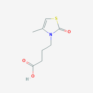 molecular formula C8H11NO3S B3387938 4-(4-Methyl-2-oxo-2,3-dihydro-1,3-thiazol-3-yl)butanoic acid CAS No. 854137-79-4