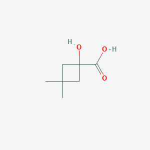 molecular formula C7H12O3 B3388001 1-Hydroxy-3,3-dimethylcyclobutane-1-carboxylic acid CAS No. 855382-31-9