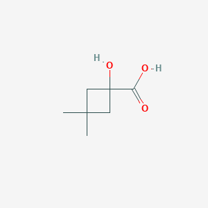 molecular formula C7H12O3 B3388001 1-羟基-3,3-二甲基环丁烷-1-羧酸 CAS No. 855382-31-9