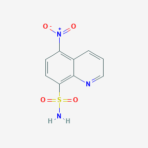molecular formula C9H7N3O4S B3388016 5-Nitro-8-quinolinesulfonamide CAS No. 855766-71-1