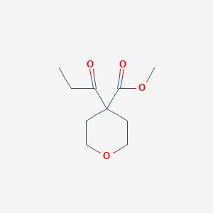 B3388038 Methyl 4-propanoyloxane-4-carboxylate CAS No. 856414-66-9
