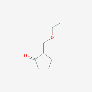 molecular formula C8H14O2 B3388044 2-(Ethoxymethyl)cyclopentan-1-one CAS No. 85670-54-8