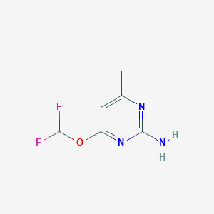 molecular formula C6H7F2N3O B3388075 4-(Difluoromethoxy)-6-methylpyrimidin-2-amine CAS No. 85821-30-3