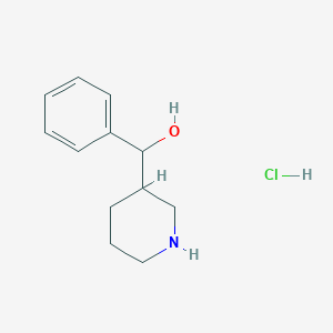 molecular formula C12H18ClNO B3388101 Phenyl(piperidin-3-yl)methanol hydrochloride CAS No. 858849-92-0