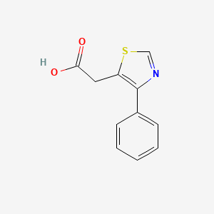 molecular formula C11H9NO2S B3388110 2-(4-Phenyl-1,3-thiazol-5-yl)acetic acid CAS No. 859482-70-5