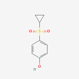 molecular formula C9H10O3S B3388114 4-(Cyclopropylsulfonyl)phenol CAS No. 859537-81-8