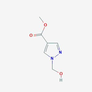 molecular formula C6H8N2O3 B3388123 methyl 1-(hydroxymethyl)-1H-pyrazole-4-carboxylate CAS No. 860807-42-7