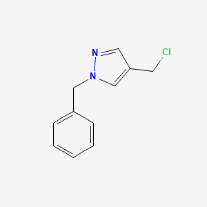 molecular formula C11H11ClN2 B3388131 1-benzyl-4-(chloromethyl)-1H-pyrazole CAS No. 861204-95-7