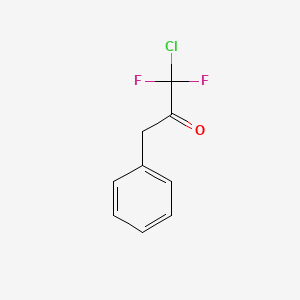 molecular formula C9H7ClF2O B3388169 1-Chloro-1,1-difluoro-3-phenylpropan-2-one CAS No. 86340-72-9
