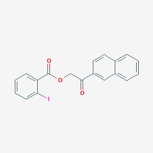 molecular formula C19H13IO3 B338821 2-(2-Naphthyl)-2-oxoethyl 2-iodobenzoate 