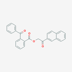 molecular formula C26H18O4 B338824 2-(2-Naphthyl)-2-oxoethyl 2-benzoylbenzoate 