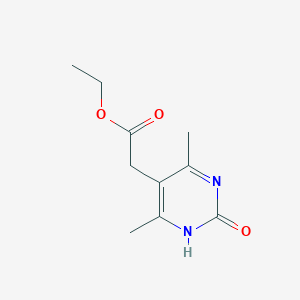 molecular formula C10H14N2O3 B3388335 Ethyl 2-(2-hydroxy-4,6-dimethylpyrimidin-5-yl)acetate CAS No. 870761-04-9