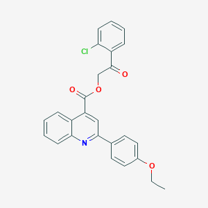 2-(2-Chlorophenyl)-2-oxoethyl 2-(4-ethoxyphenyl)-4-quinolinecarboxylate