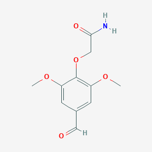 molecular formula C11H13NO5 B3388365 2-(4-Formyl-2,6-dimethoxyphenoxy)acetamide CAS No. 871544-53-5