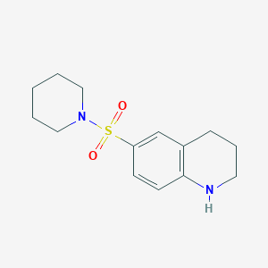 molecular formula C14H20N2O2S B3388383 6-(Piperidine-1-sulfonyl)-1,2,3,4-tetrahydroquinoline CAS No. 872107-96-5