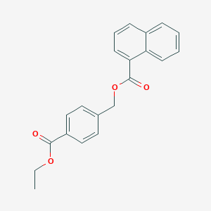 molecular formula C21H18O4 B338839 4-(Ethoxycarbonyl)benzyl 1-naphthoate 