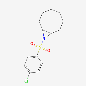 molecular formula C14H18ClNO2S B3388404 9-(4-Chlorobenzenesulfonyl)-9-azabicyclo[6.1.0]nonane CAS No. 873208-66-3