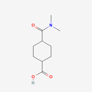 molecular formula C10H17NO3 B3388411 4-(Dimethylcarbamoyl)cyclohexane-1-carboxylic acid CAS No. 873458-57-2