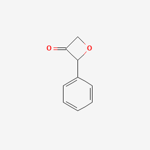 molecular formula C9H8O2 B3388421 2-Phenyloxetan-3-one CAS No. 87385-78-2