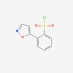 B3388484 2-(1,2-Oxazol-5-yl)benzene-1-sulfonyl chloride CAS No. 87488-64-0