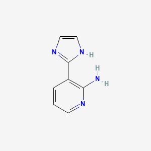 B3388580 3-(1H-Imidazol-2-yl)pyridin-2-amine CAS No. 88128-98-7